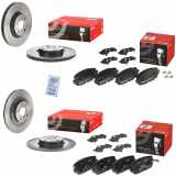 BREMBO Bremsscheibe 09.D307.11 + Bremsscheibe 08.D224.11 + Bremsbelagsatz, Scheibenbremse P 49 044 + Bremsbelagsatz, Scheibenbremse P 49 054