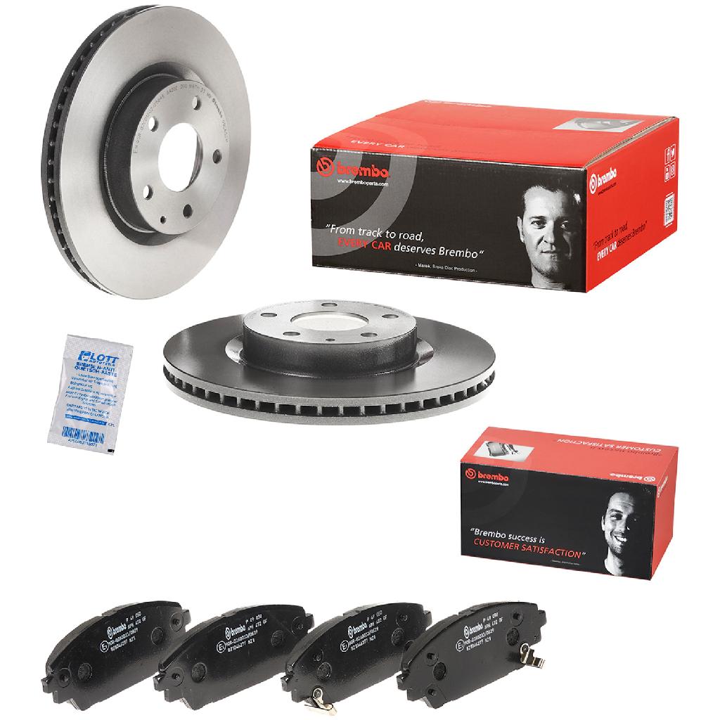 BREMBO Bremsbelagsatz, Scheibenbremse P 49 050 + Bremsscheibe 09.C652.11