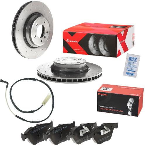 BREMBO Bremsbelagsatz, Scheibenbremse P 06 081 + Warnkontakt, Bremsbelagverschleiß A 00 223 + Bremsscheibe 09.A599.1X Bild BREMBO Bremsbelagsatz, Scheibenbremse P 06 081 + Warnkontakt, Bremsbelagverschleiß A 00 223 + Bremsscheibe 09.A599.1X