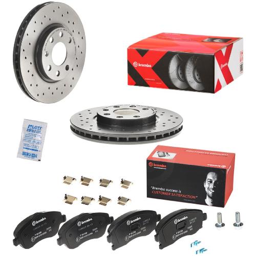 BREMBO Bremsscheibe 09.8601.1X + Bremsbelagsatz, Scheibenbremse P 59 036 Bild BREMBO Bremsscheibe 09.8601.1X + Bremsbelagsatz, Scheibenbremse P 59 036
