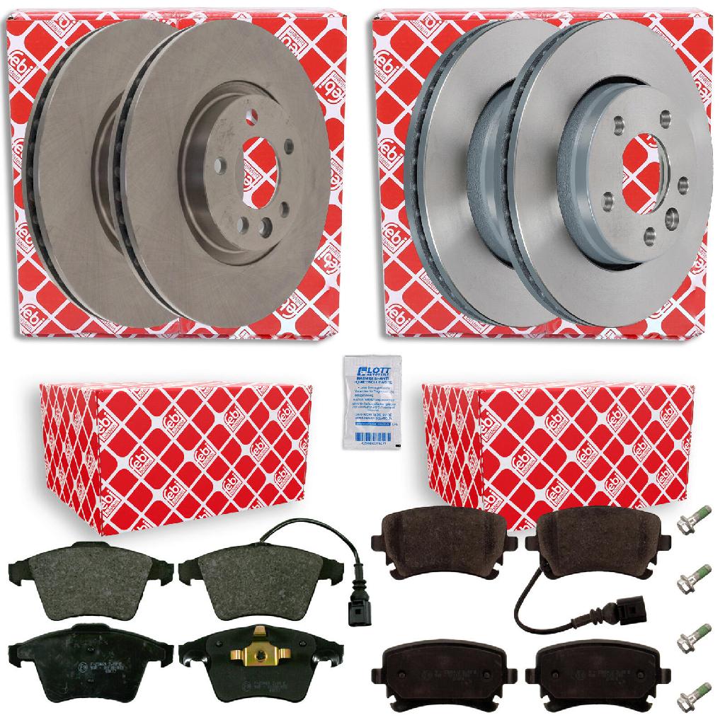 FEBI BILSTEIN Bremsbelagsatz, Scheibenbremse 16860 + Bremsscheibe 28682 + Bremsbelagsatz, Scheibenbremse 16465 + Bremsscheibe 43996