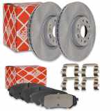 FEBI BILSTEIN Bremsscheibe 108408 + Bremsbelagsatz, Scheibenbremse 116358