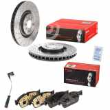 BREMBO Bremsbelagsatz, Scheibenbremse P 50 102 + Bremsscheibe 09.A960.21 + Warnkontakt, Bremsbelagverschleiß A 00 286