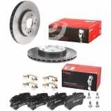 BREMBO Bremsscheibe 09.8411.11 + Bremsbelagsatz, Scheibenbremse P 50 045