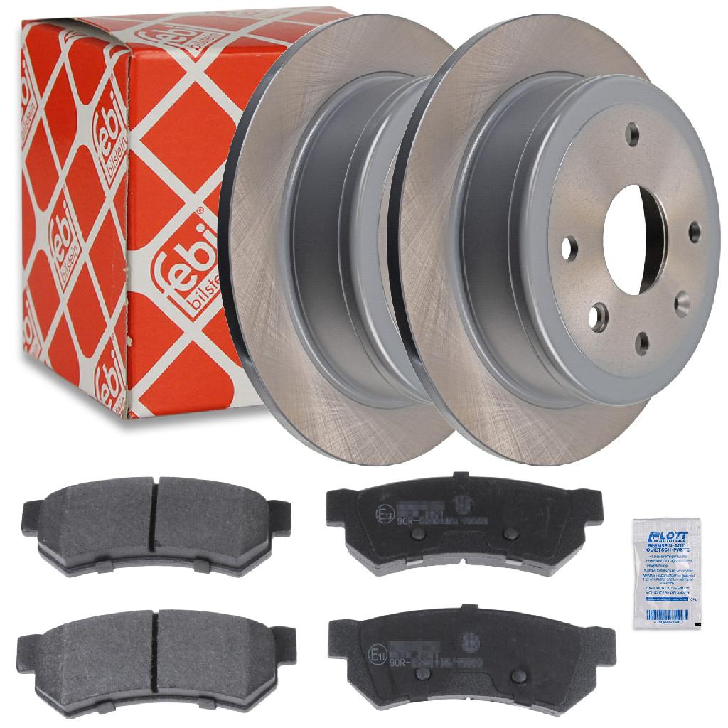FEBI BILSTEIN Bremsscheibe 108451 + Bremsbelagsatz, Scheibenbremse 116330
