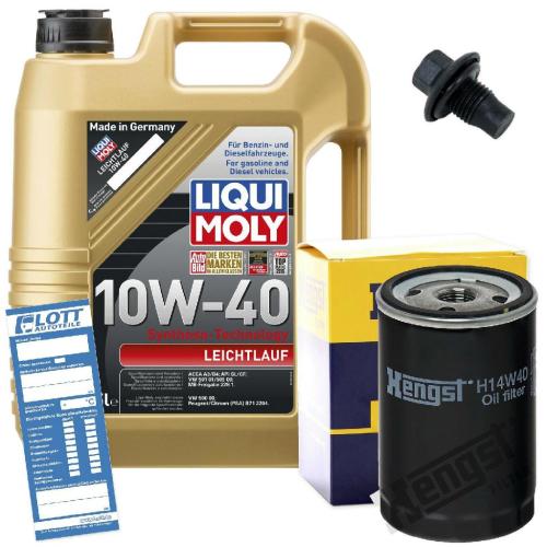 MAPCO Verschlussschraube, Ölwanne 95945 LIQUI MOLY Motoröl 1310 HENGST FILTER Ölfilter H14W40 Bild MAPCO Verschlussschraube, Ölwanne 95945 LIQUI MOLY Motoröl 1310 HENGST FILTER Ölfilter H14W40