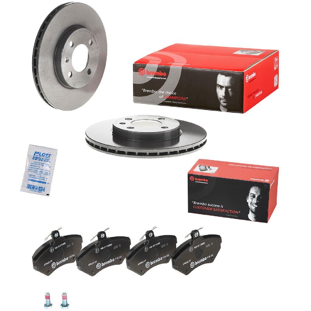 BREMBO Bremsscheibe 09.5166.11 + Bremsbelagsatz, Scheibenbremse P 85 032