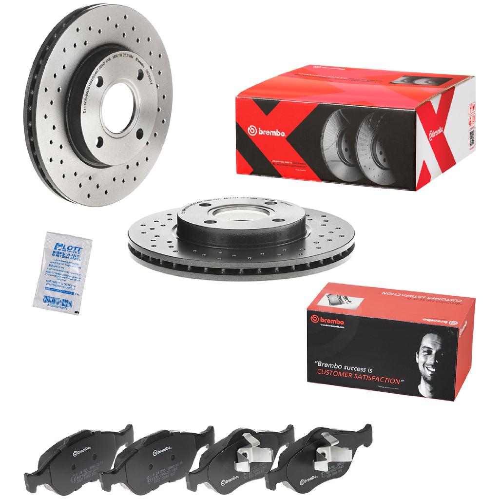 BREMBO Bremsscheibe 09.7806.1X + Bremsbelagsatz, Scheibenbremse P 24 055