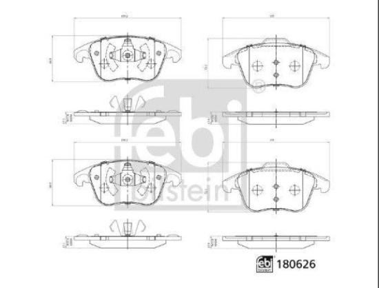 FEBI BILSTEIN Bremsscheibe 30402 + Bremsscheibe 37680 + Bremsbelagsatz, Scheibenbremse 16833 + Bremsbelagsatz, Scheibenbremse 180626 Bild FEBI BILSTEIN Bremsscheibe 30402 + Bremsscheibe 37680 + Bremsbelagsatz, Scheibenbremse 16833 + Bremsbelagsatz, Scheibenbremse 180626