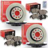BREMBO Bremsscheibe 09.A200.11 + Bremsscheibe 09.C306.11 + Bremsbelagsatz, Scheibenbremse P 85 124 + Bremsbelagsatz, Scheibenbremse P 85 144
