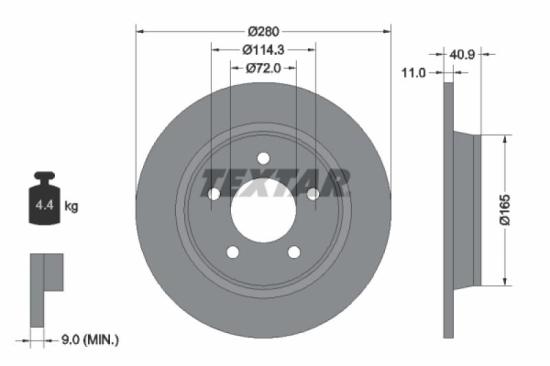 TEXTAR Bremsbelagsatz, Scheibenbremse 2372301 + Bremsscheibe 92130600 + Bremsscheibe 92130403 + Bremsbelagsatz, Scheibenbremse 2413701 Bild TEXTAR Bremsbelagsatz, Scheibenbremse 2372301 + Bremsscheibe 92130600 + Bremsscheibe 92130403 + Bremsbelagsatz, Scheibenbremse 2413701