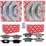 FEBI BILSTEIN Bremsscheibe 43887 + Bremsbelagsatz, Scheibenbremse 116226 + Bremsbelagsatz, Scheibenbremse 16718 + Bremsscheibe 43870