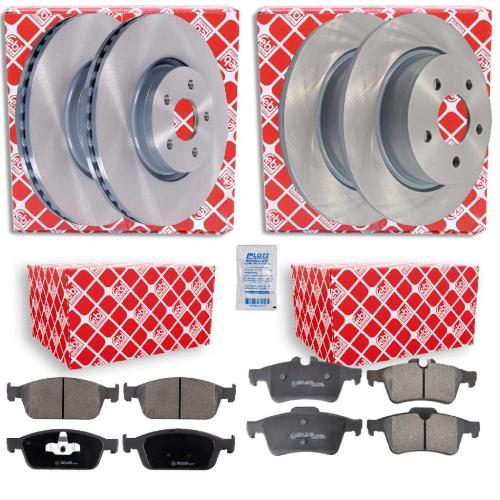 FEBI BILSTEIN Bremsscheibe 43887 + Bremsbelagsatz, Scheibenbremse 116226 + Bremsbelagsatz, Scheibenbremse 16718 + Bremsscheibe 43870 Bild FEBI BILSTEIN Bremsscheibe 43887 + Bremsbelagsatz, Scheibenbremse 116226 + Bremsbelagsatz, Scheibenbremse 16718 + Bremsscheibe 43870