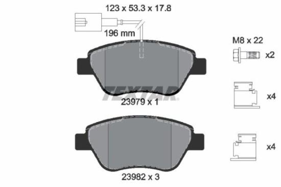 TEXTAR Bremsscheibe 92069600 + Bremsbelagsatz, Scheibenbremse 2397903 Bild TEXTAR Bremsscheibe 92069600 + Bremsbelagsatz, Scheibenbremse 2397903