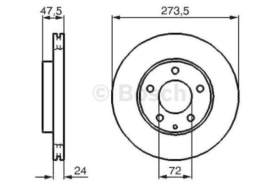 BOSCH Bremsscheibe 0 986 479 034 + Bremsbelagsatz, Scheibenbremse 0 986 494 078 Bild BOSCH Bremsscheibe 0 986 479 034 + Bremsbelagsatz, Scheibenbremse 0 986 494 078