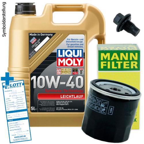 MAPCO Verschlussschraube, Ölwanne 95949 MANN-FILTER Ölfilter W 712/75 LIQUI MOLY Motoröl 1310 Bild MAPCO Verschlussschraube, Ölwanne 95949 MANN-FILTER Ölfilter W 712/75 LIQUI MOLY Motoröl 1310