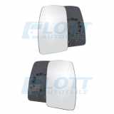 JOHNS Spiegelglas, Außenspiegel 60 91 38-80 + Spiegelglas, Außenspiegel 60 91 37-80