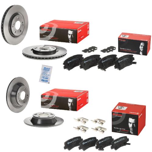 BREMBO Bremsbelagsatz, Scheibenbremse P 30 067 + Bremsbelagsatz, Scheibenbremse P 77 001 + Bremsscheibe 09.D414.11 + Bremsscheibe 08.D567.11 Bild BREMBO Bremsbelagsatz, Scheibenbremse P 30 067 + Bremsbelagsatz, Scheibenbremse P 77 001 + Bremsscheibe 09.D414.11 + Bremsscheibe 08.D567.11