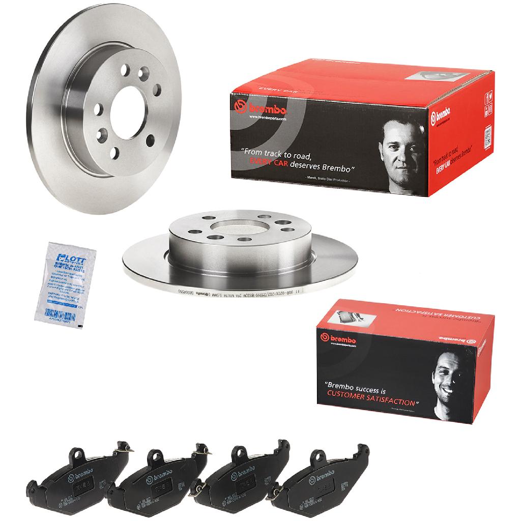 BREMBO Bremsbelagsatz, Scheibenbremse P 68 017 + Bremsscheibe 08.5645.50