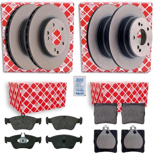 FEBI BILSTEIN Bremsscheibe 04629 + Bremsscheibe 18886 + Bremsbelagsatz, Scheibenbremse 16027 + Bremsbelagsatz, Scheibenbremse 16147 Bild FEBI BILSTEIN Bremsscheibe 04629 + Bremsscheibe 18886 + Bremsbelagsatz, Scheibenbremse 16027 + Bremsbelagsatz, Scheibenbremse 16147