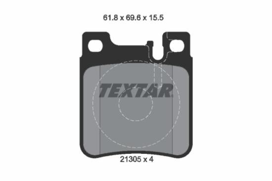 TEXTAR Bremsscheibe 92151605 + Warnkontakt, Bremsbelagverschleiß 98024700 + Bremsbelagsatz, Scheibenbremse 2130501 Bild TEXTAR Bremsscheibe 92151605 + Warnkontakt, Bremsbelagverschleiß 98024700 + Bremsbelagsatz, Scheibenbremse 2130501