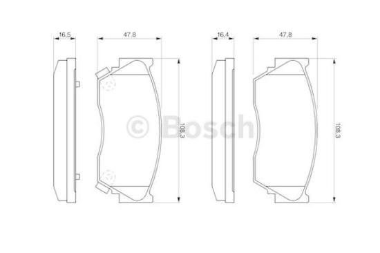 BOSCH Bremsscheibe 0 986 478 533 + Bremsbelagsatz, Scheibenbremse 0 986 460 997 Bild BOSCH Bremsscheibe 0 986 478 533 + Bremsbelagsatz, Scheibenbremse 0 986 460 997