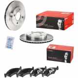 BREMBO Bremsscheibe 09.6727.34 + Bremsbelagsatz, Scheibenbremse P 24 043