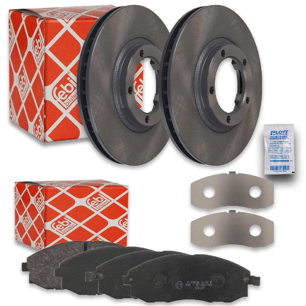 FEBI BILSTEIN Bremsbelagsatz, Scheibenbremse 16680 + Bremsscheibe 108502