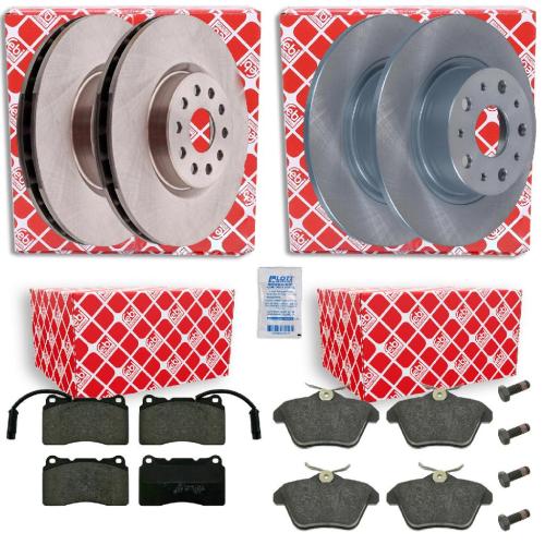 FEBI BILSTEIN Bremsbelagsatz, Scheibenbremse 16295 + Bremsbelagsatz, Scheibenbremse 16245 + Bremsscheibe 14165 + Bremsscheibe 14166 Bild FEBI BILSTEIN Bremsbelagsatz, Scheibenbremse 16295 + Bremsbelagsatz, Scheibenbremse 16245 + Bremsscheibe 14165 + Bremsscheibe 14166