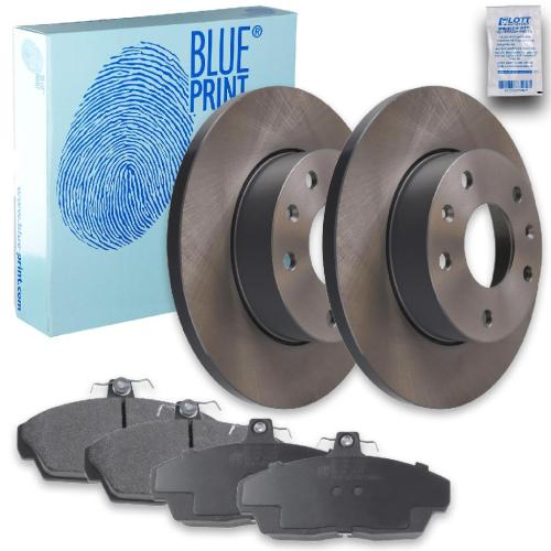 BLUE PRINT Bremsscheibe ADJ134329 + Bremsbelagsatz, Scheibenbremse ADJ134214 Bild BLUE PRINT Bremsscheibe ADJ134329 + Bremsbelagsatz, Scheibenbremse ADJ134214