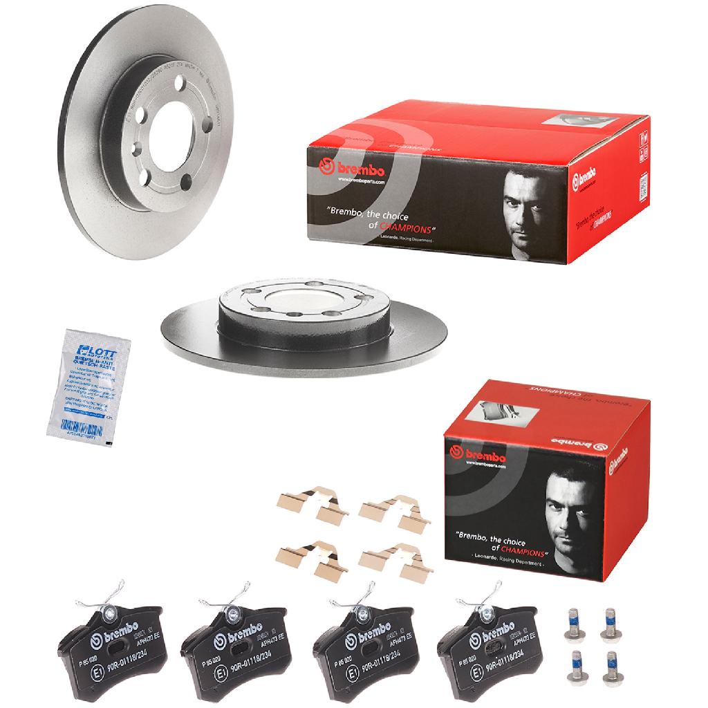 BREMBO Bremsbelagsatz, Scheibenbremse P 85 020 + Bremsscheibe 08.9148.11