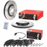 BREMBO Bremsbelagsatz, Scheibenbremse P 85 098 + Bremsscheibe 09.B970.11