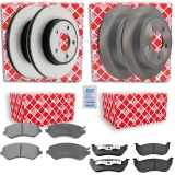 FEBI BILSTEIN Bremsscheibe 28176 + Bremsbelagsatz, Scheibenbremse 116335 + Bremsbelagsatz, Scheibenbremse 116340 + Bremsscheibe 108468