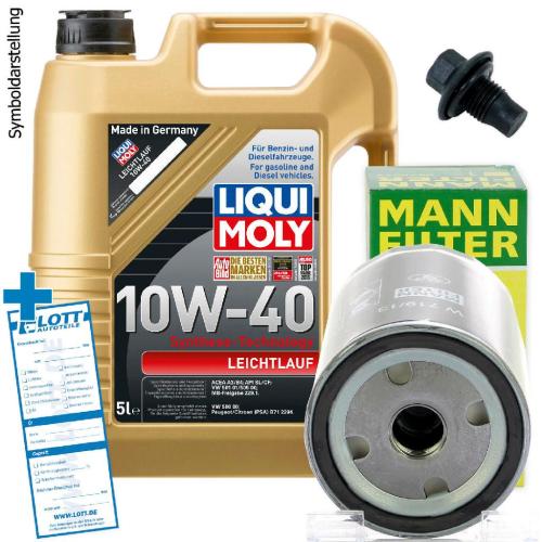 MAPCO Verschlussschraube, Ölwanne 95945 MANN-FILTER Ölfilter W 719/13 LIQUI MOLY Motoröl 1310 Bild MAPCO Verschlussschraube, Ölwanne 95945 MANN-FILTER Ölfilter W 719/13 LIQUI MOLY Motoröl 1310