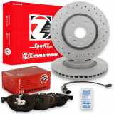 ZIMMERMANN Bremsbelagsatz, Scheibenbremse 23392.200.1 + Bremsscheibe 100.1240.52