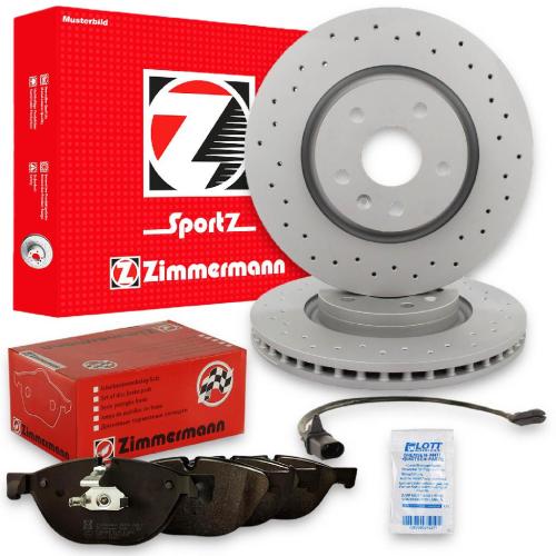 ZIMMERMANN Bremsscheibe 100.3324.52 + Bremsbelagsatz, Scheibenbremse 23280.180.1 Bild ZIMMERMANN Bremsscheibe 100.3324.52 + Bremsbelagsatz, Scheibenbremse 23280.180.1