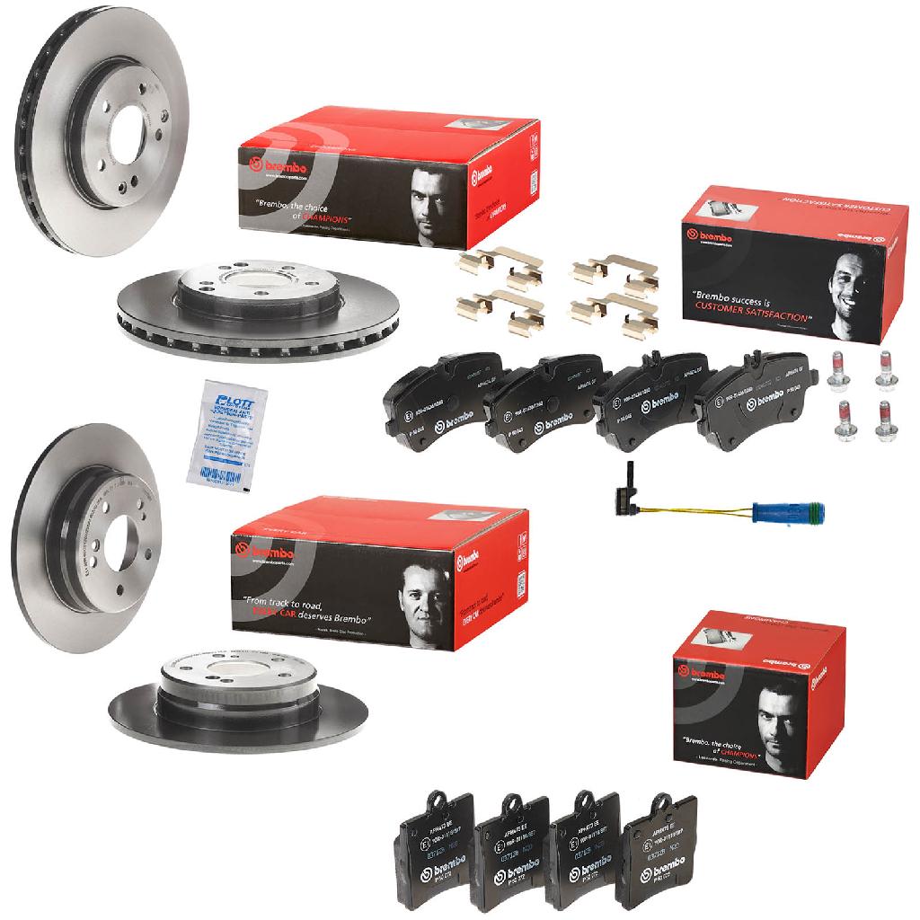 BREMBO Bremsscheibe 09.8411.11 + Bremsbelagsatz, Scheibenbremse P 50 072 + Bremsbelagsatz, Scheibenbremse P 50 045 + Bremsscheibe 08.5178.31 + Warnkontakt, Bremsbelagverschleiß A 00 377