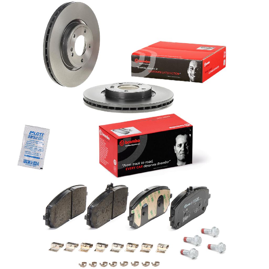 BREMBO Bremsbelagsatz, Scheibenbremse P 50 152 + Bremsscheibe 09.D761.11