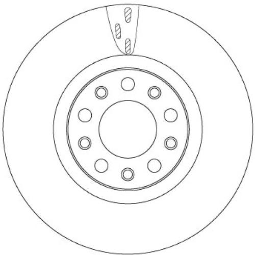 TRW Bremsbelagsatz, Scheibenbremse GDB2205 + Bremsscheibe DF6590S Bild TRW Bremsbelagsatz, Scheibenbremse GDB2205 + Bremsscheibe DF6590S