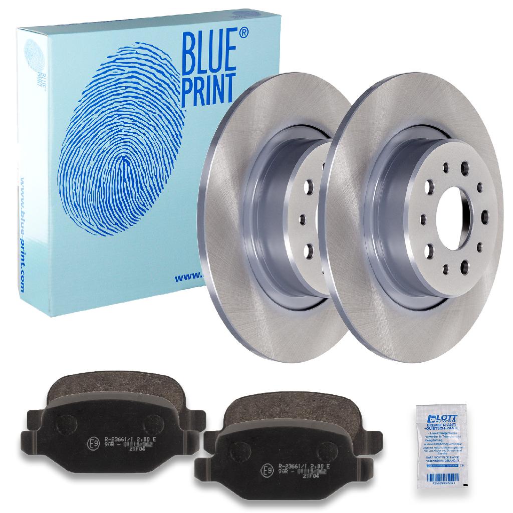 BLUE PRINT Bremsbelagsatz, Scheibenbremse ADG04232 + Bremsscheibe ADG04314