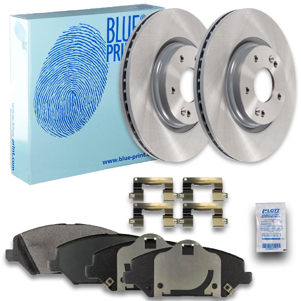 BLUE PRINT Bremsbelagsatz, Scheibenbremse ADG042177 + Bremsscheibe ADG043221