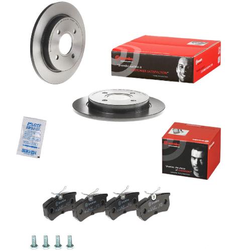BREMBO Bremsbelagsatz, Scheibenbremse P 24 047 + Bremsscheibe 08.4931.21 Bild BREMBO Bremsbelagsatz, Scheibenbremse P 24 047 + Bremsscheibe 08.4931.21