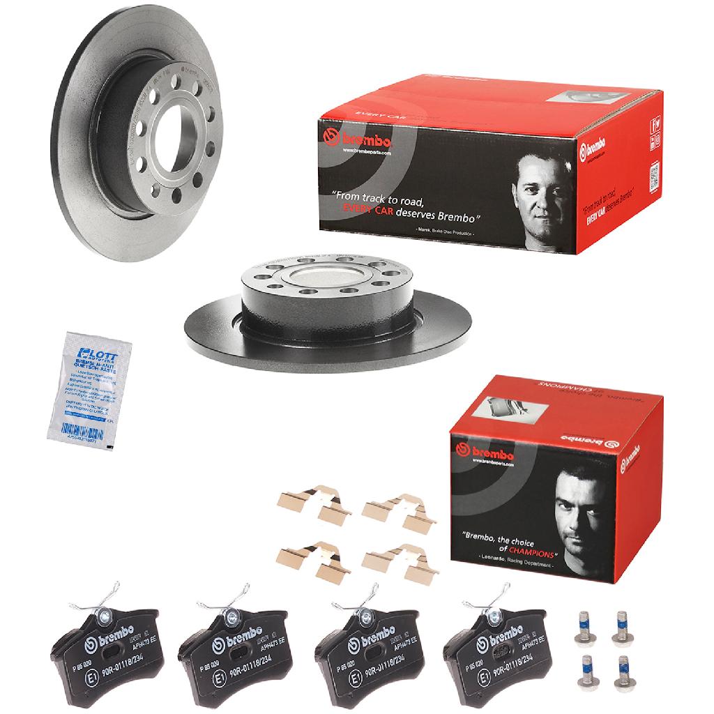 BREMBO Bremsscheibe 08.9502.11 + Bremsbelagsatz, Scheibenbremse P 85 020