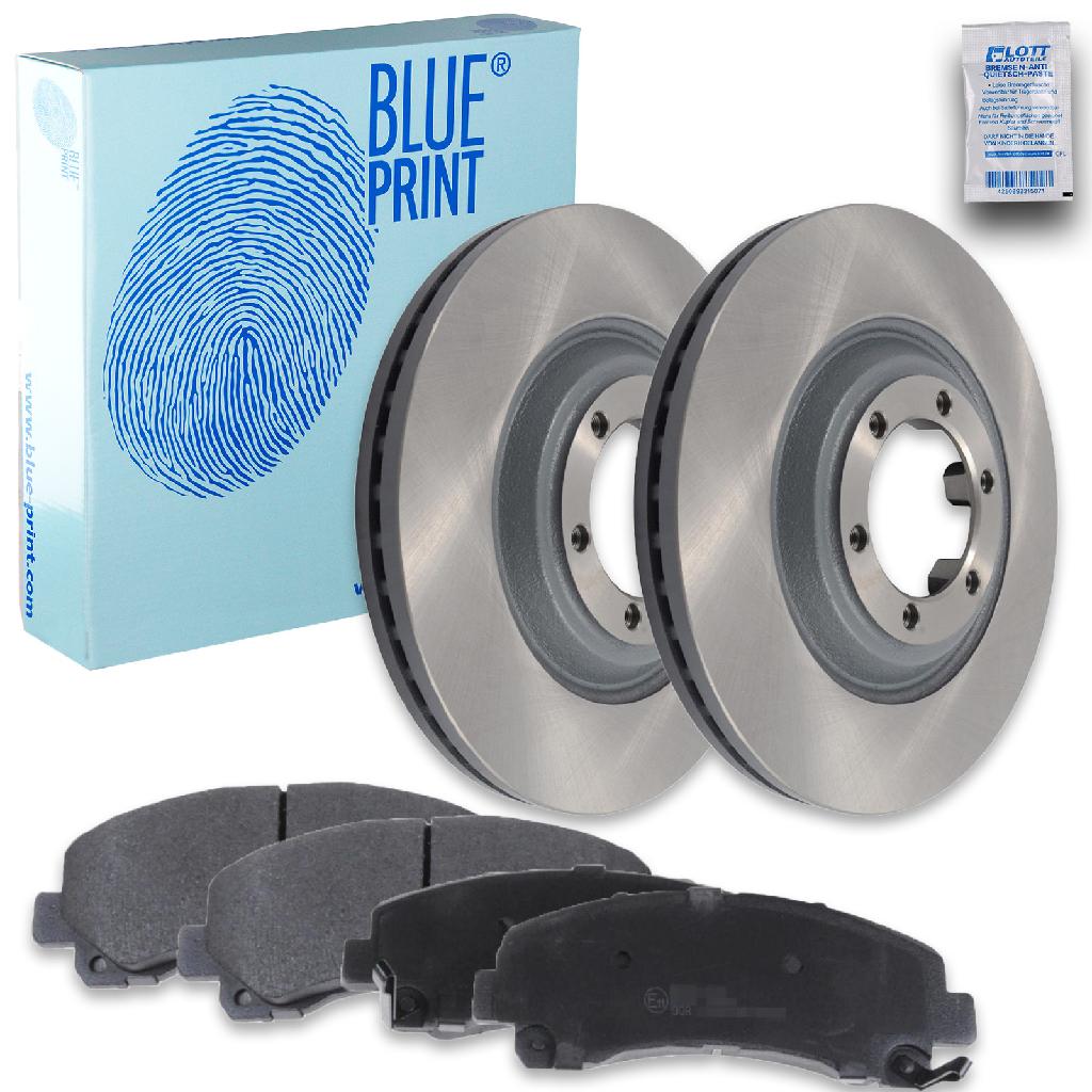 BLUE PRINT Bremsbelagsatz, Scheibenbremse ADZ94237 + Bremsscheibe ADZ94343