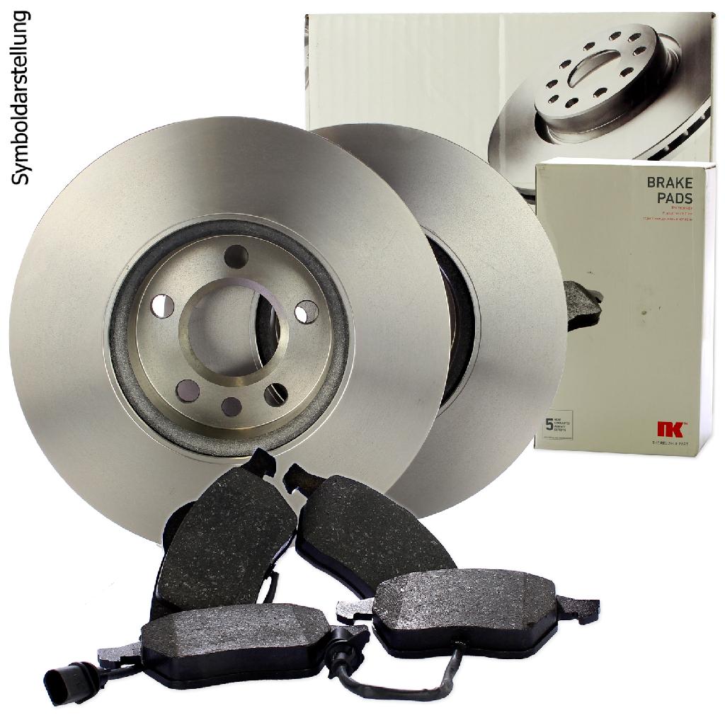 NK Bremsscheibe 204762 + Bremsbelagsatz, Scheibenbremse 224756