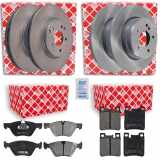 FEBI BILSTEIN Bremsbelagsatz, Scheibenbremse 16028 + Bremsscheibe 04630 + Bremsbelagsatz, Scheibenbremse 16158 + Bremsscheibe 17829