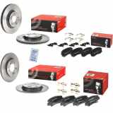 BREMBO Bremsbelagsatz, Scheibenbremse P 30 094 + Bremsbelagsatz, Scheibenbremse P 30 093 + Bremsscheibe 08.D220.11 + Bremsscheibe 09.D428.11