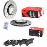 BREMBO Bremsscheibe 09.9369.1X + Bremsbelagsatz, Scheibenbremse P 59 089