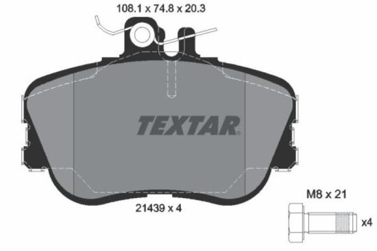 TEXTAR Bremsbelagsatz, Scheibenbremse 2119701 + Bremsscheibe 92032700 + Bremsbelagsatz, Scheibenbremse 2143905 + Bremsscheibe 92059403 Bild TEXTAR Bremsbelagsatz, Scheibenbremse 2119701 + Bremsscheibe 92032700 + Bremsbelagsatz, Scheibenbremse 2143905 + Bremsscheibe 92059403