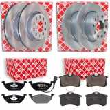 FEBI BILSTEIN Bremsbelagsatz, Scheibenbremse 16446 + Bremsscheibe 22904 + Bremsbelagsatz, Scheibenbremse 16488 + Bremsscheibe 23240